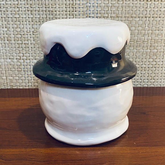 🎄🌟HP🌟NWOB Ceramic Snowman Figural Cookie Jar by Midwest Cannon Falls - Picture 6 of 10
